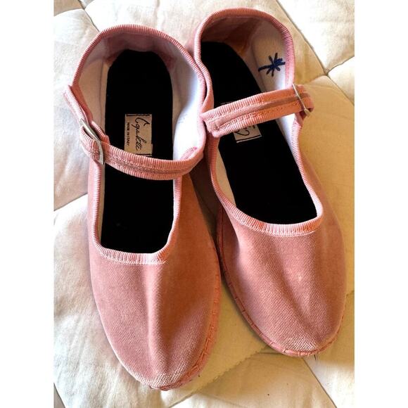 CAPULETTE Bambina Velvet Mary Jane Ballet Flats Made in Italy Size EUR 33 - Picture 4 of 5